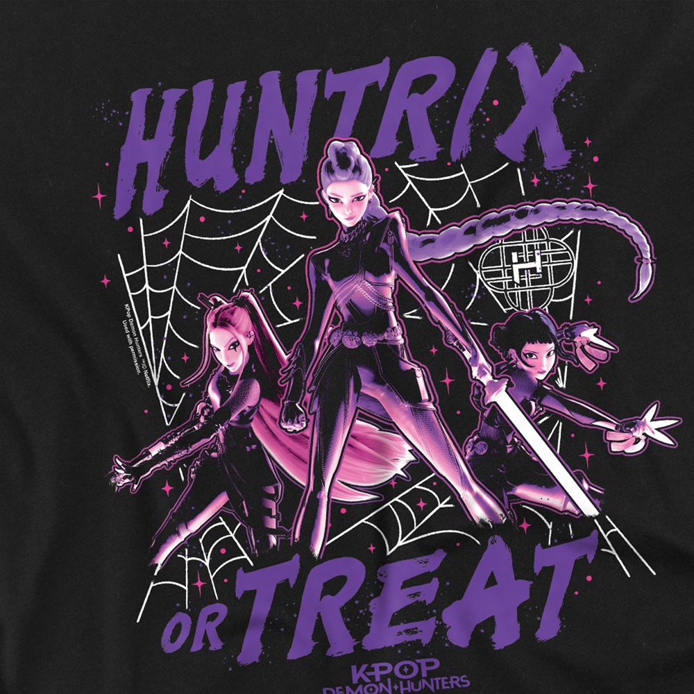 Black - Pack Shot - K-Pop Demon Hunters Unisex Adult Huntrix Or Treat T-Shirt