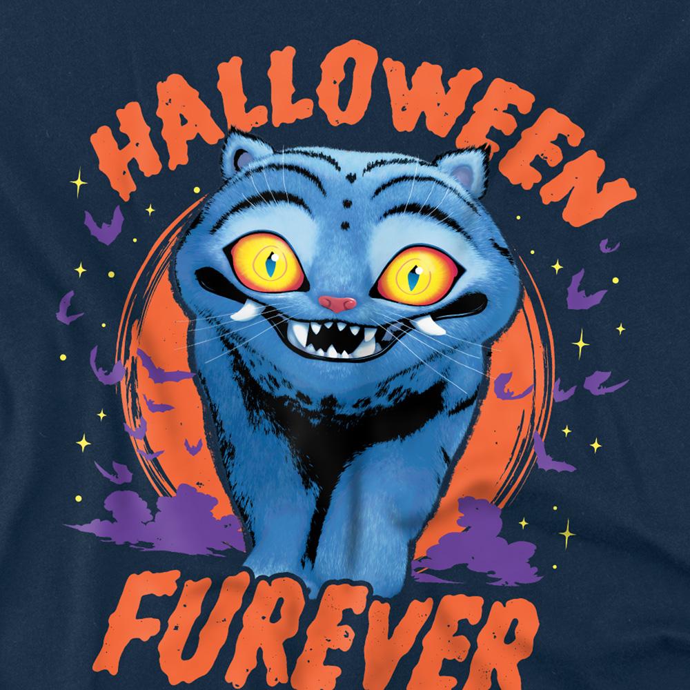 Navy - Pack Shot - K-Pop Demon Hunters Unisex Adult Furever Derpy Tiger Halloween T-Shirt