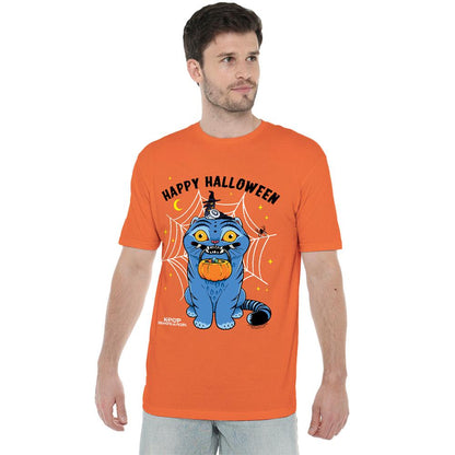 Orange - Side - K-Pop Demon Hunters Unisex Adult Derpy & Sussie Halloween T-Shirt