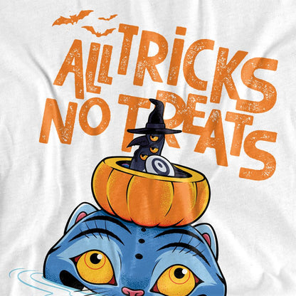White - Pack Shot - K-Pop Demon Hunters Unisex Adult All Tricks Derpy & Sussie Halloween T-Shirt