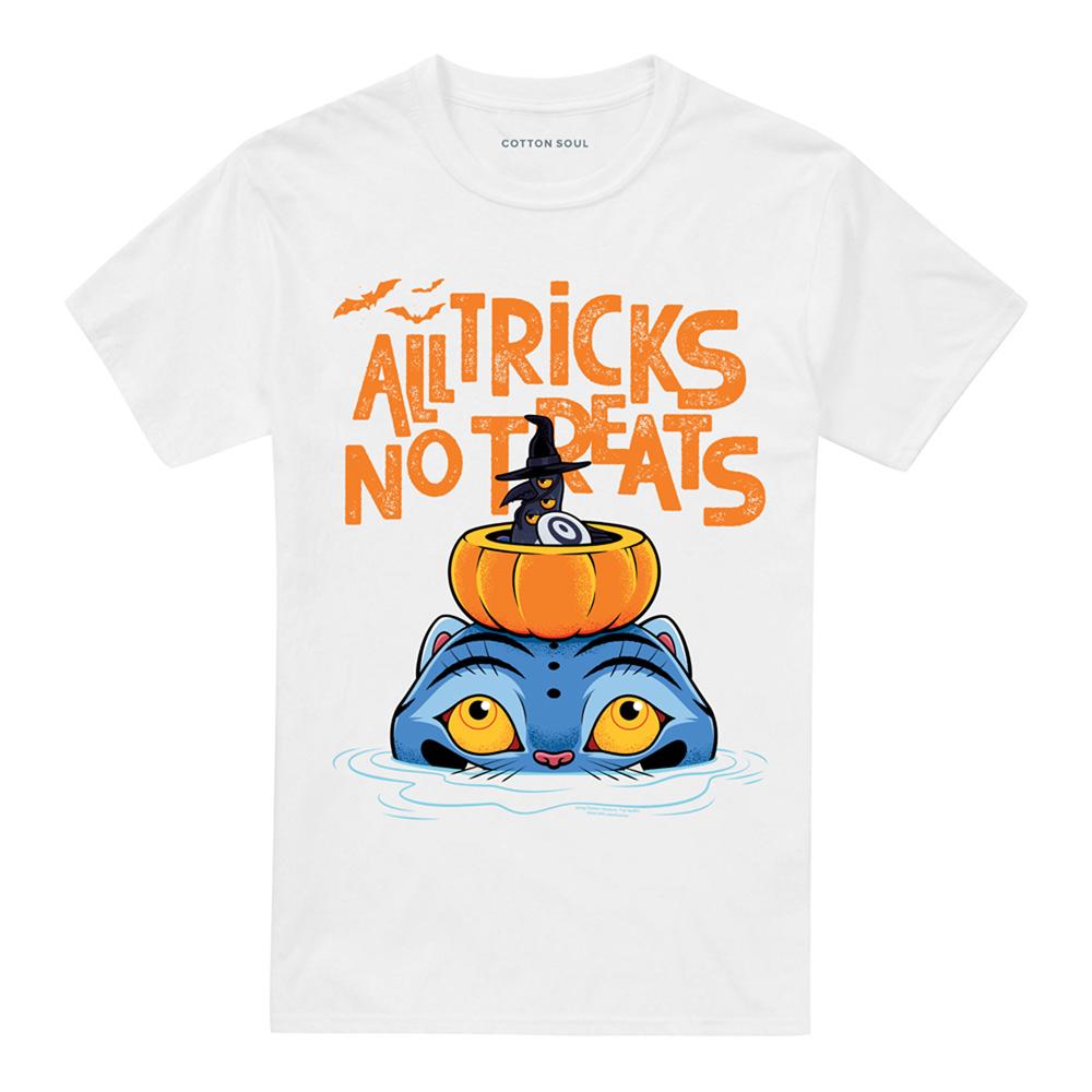 White - Front - K-Pop Demon Hunters Unisex Adult All Tricks Derpy & Sussie Halloween T-Shirt