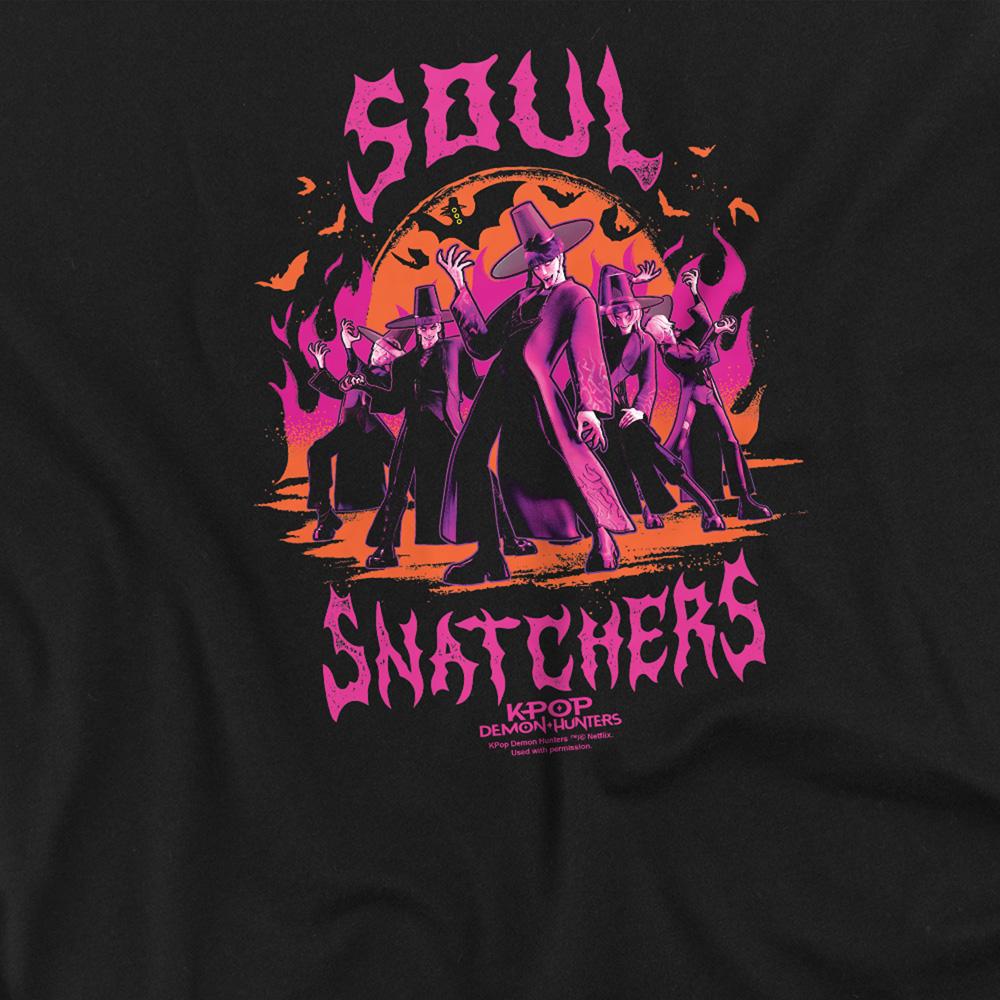 Black - Side - K-Pop Demon Hunters Unisex Adult Soul Snatchers Saja Boys Long-Sleeved T-Shirt