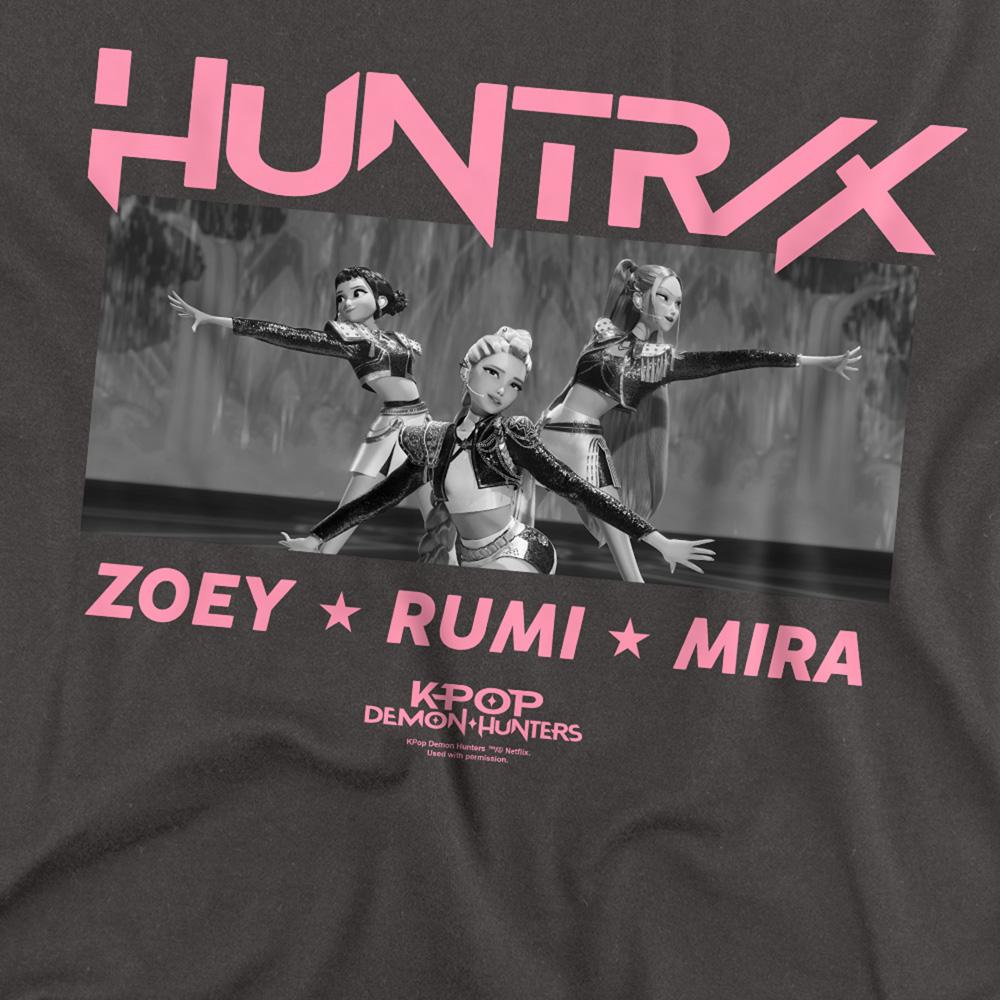 Charcoal - Side - K-Pop Demon Hunters Unisex Adult Huntrix Singing Long-Sleeved T-Shirt