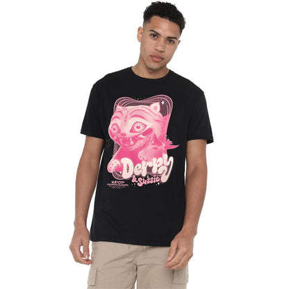 Black - Side - K-Pop Demon Hunters Unisex Adult Derpy & Sussie Gradient T-Shirt