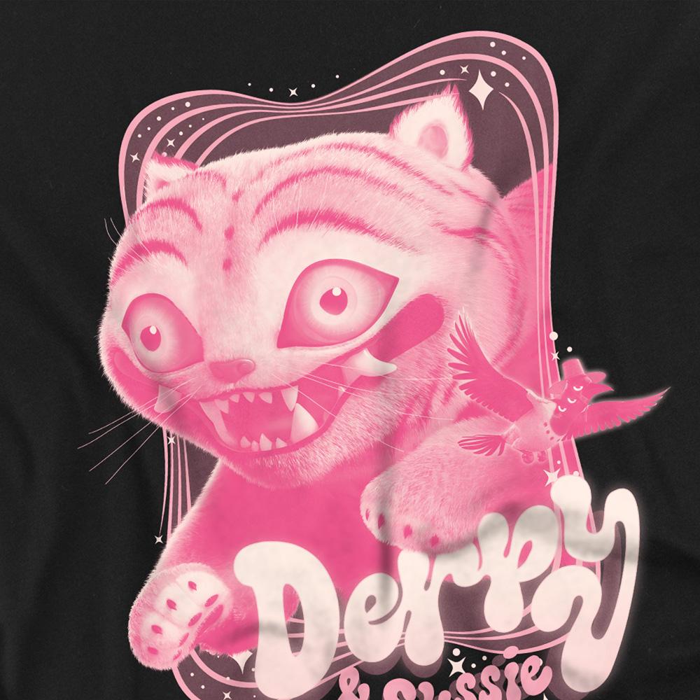 Black - Pack Shot - K-Pop Demon Hunters Unisex Adult Derpy & Sussie Gradient T-Shirt
