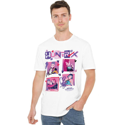 White - Side - K-Pop Demon Hunters Unisex Adult Square T-Shirt
