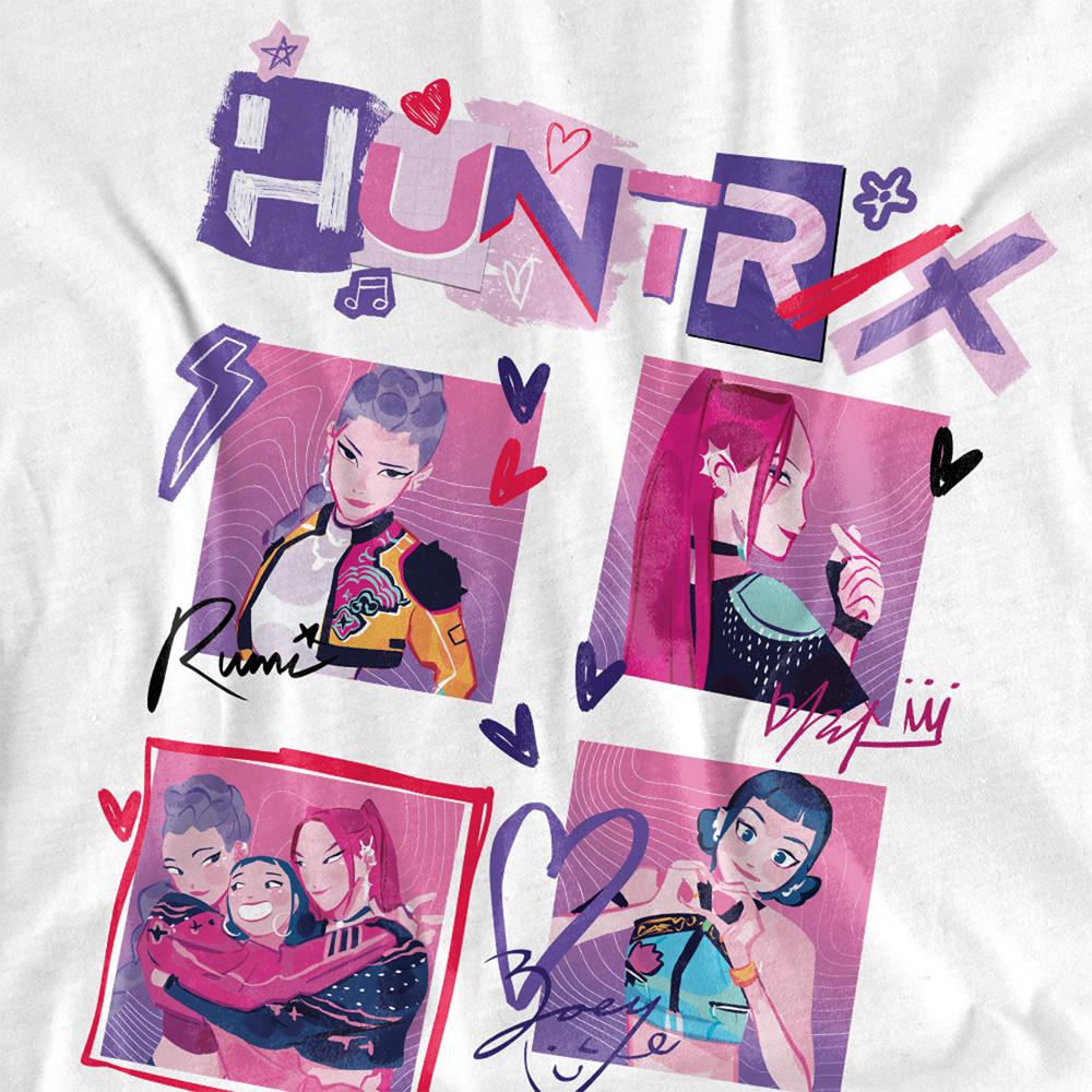 White - Pack Shot - K-Pop Demon Hunters Unisex Adult Square T-Shirt