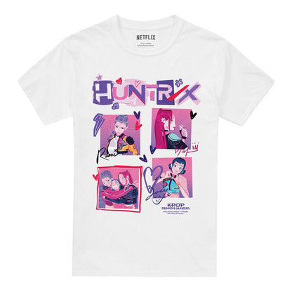 White - Front - K-Pop Demon Hunters Unisex Adult Square T-Shirt