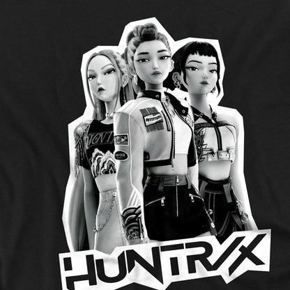 Black - Lifestyle - K-Pop Demon Hunters Unisex Adult Huntr-X Scrapbook Back Print T-Shirt