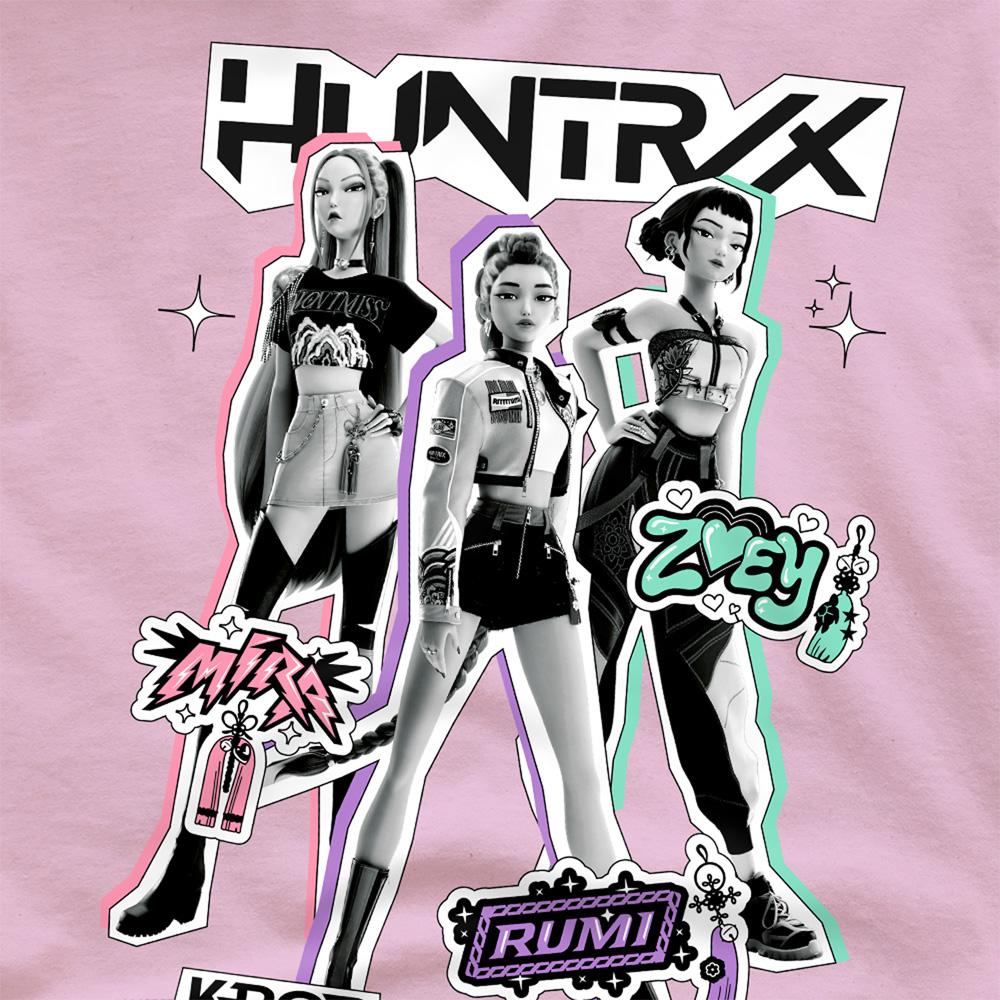 Pink - Pack Shot - K-Pop Demon Hunters Unisex Adult Huntrix Scrapbook T-Shirt