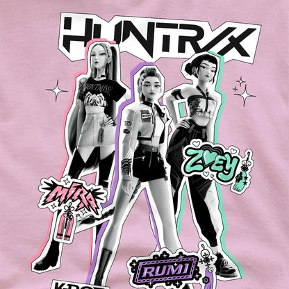 Pink - Pack Shot - K-Pop Demon Hunters Unisex Adult Huntrix Scrapbook T-Shirt