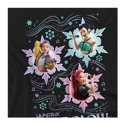 Black - Side - K-Pop Demon Hunters Unisex Adult Huntrix Let It Glow Long-Sleeved Christmas T-Shirt