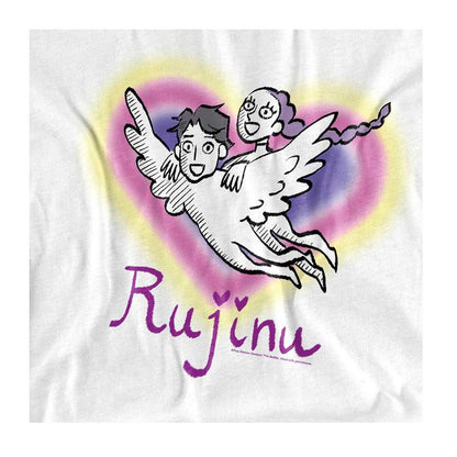 White - Side - K-Pop Demon Hunters Unisex Adult Huntrix Saja Boys Rujinu Hearts Long-Sleeved T-Shirt