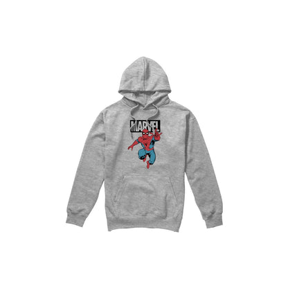 Sport Heather - Front - Marvel Mens Spider-Man Jump Hoodie