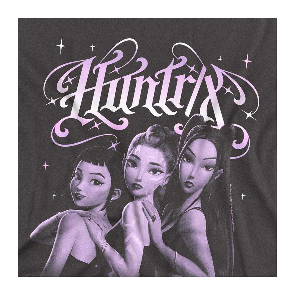 Charcoal - Side - K-Pop Demon Hunters Unisex Adult Huntr-X Gothic Long-Sleeved T-Shirt
