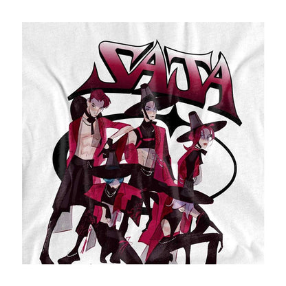 White - Side - K-Pop Demon Hunters Unisex Adult Saja Boys Demons Long-Sleeved T-Shirt