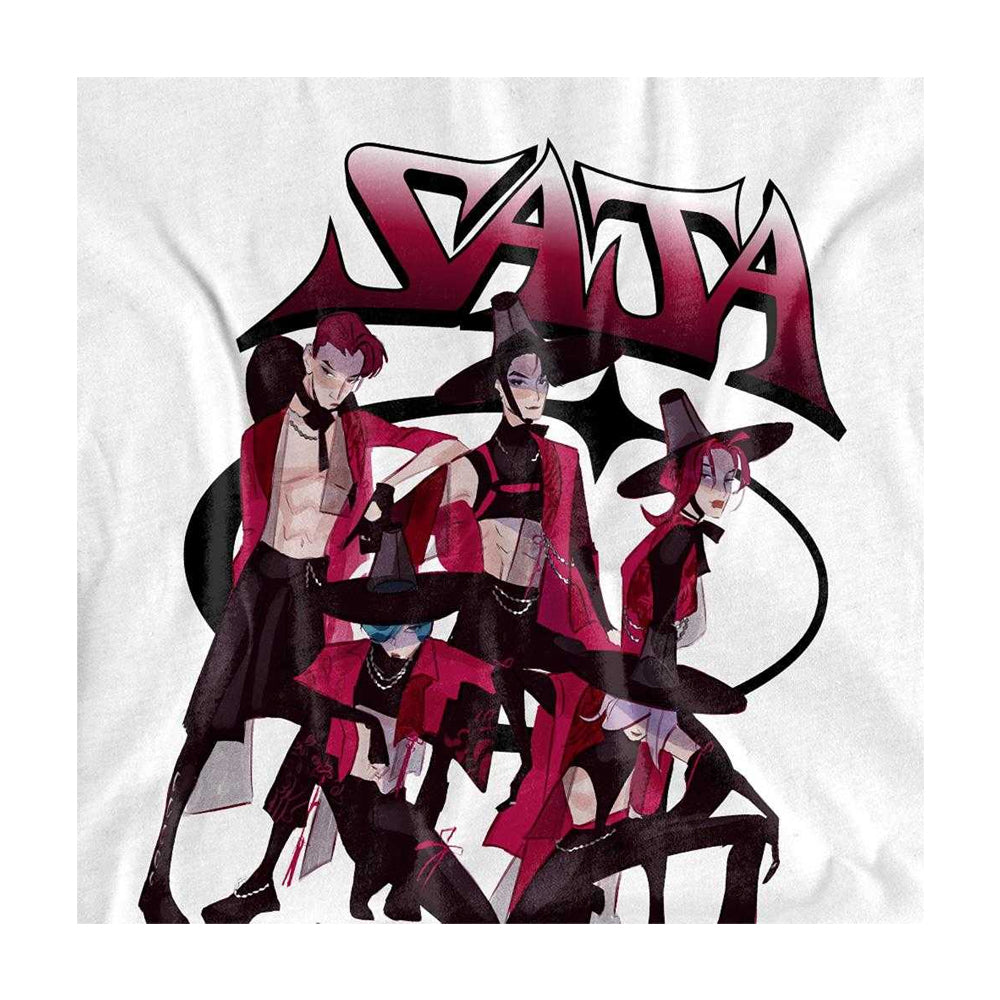 White - Side - K-Pop Demon Hunters Unisex Adult Saja Boys Demons Long-Sleeved T-Shirt