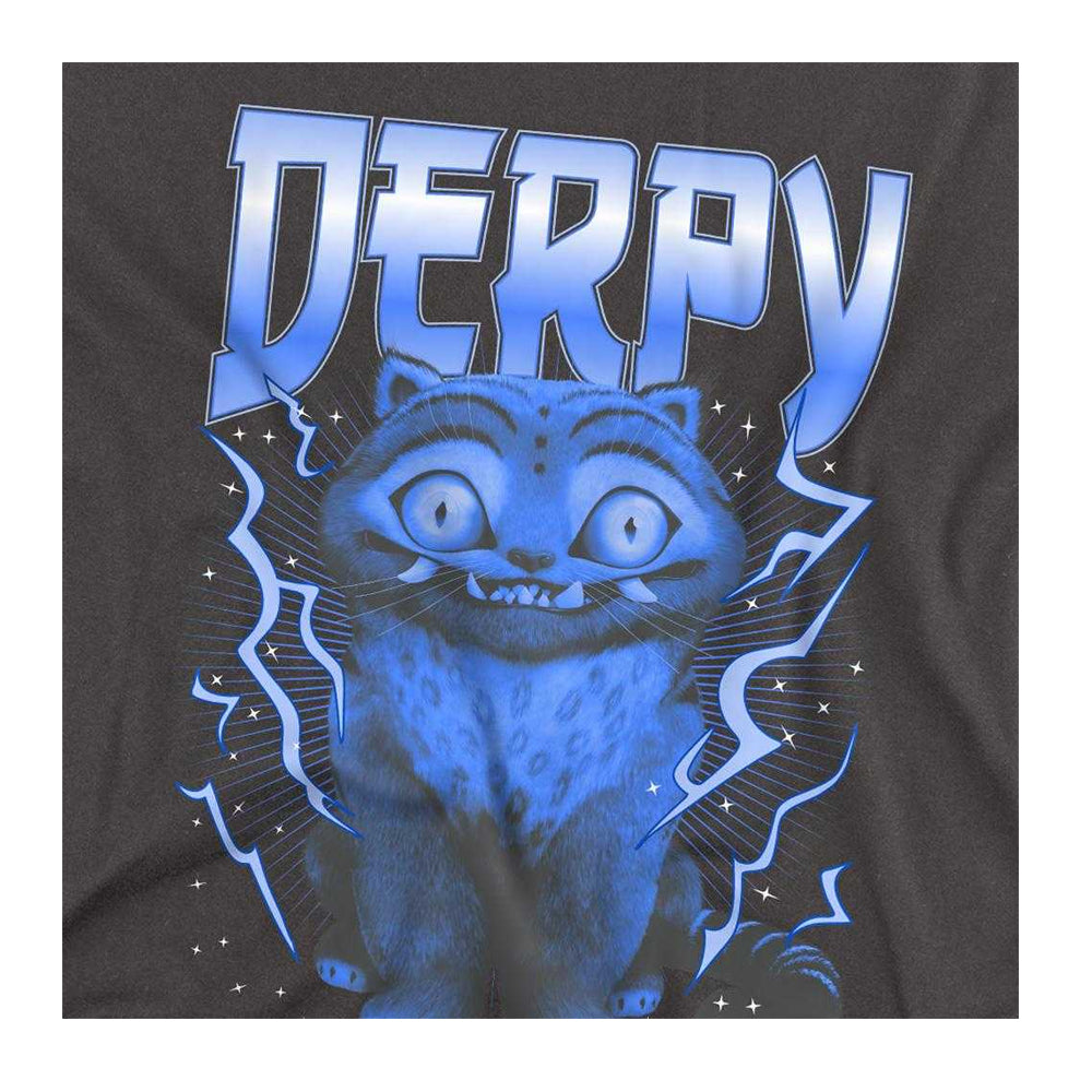 Charcoal - Side - K-Pop Demon Hunters Unisex Adult Derpy Tiger Lightning Long-Sleeved T-Shirt