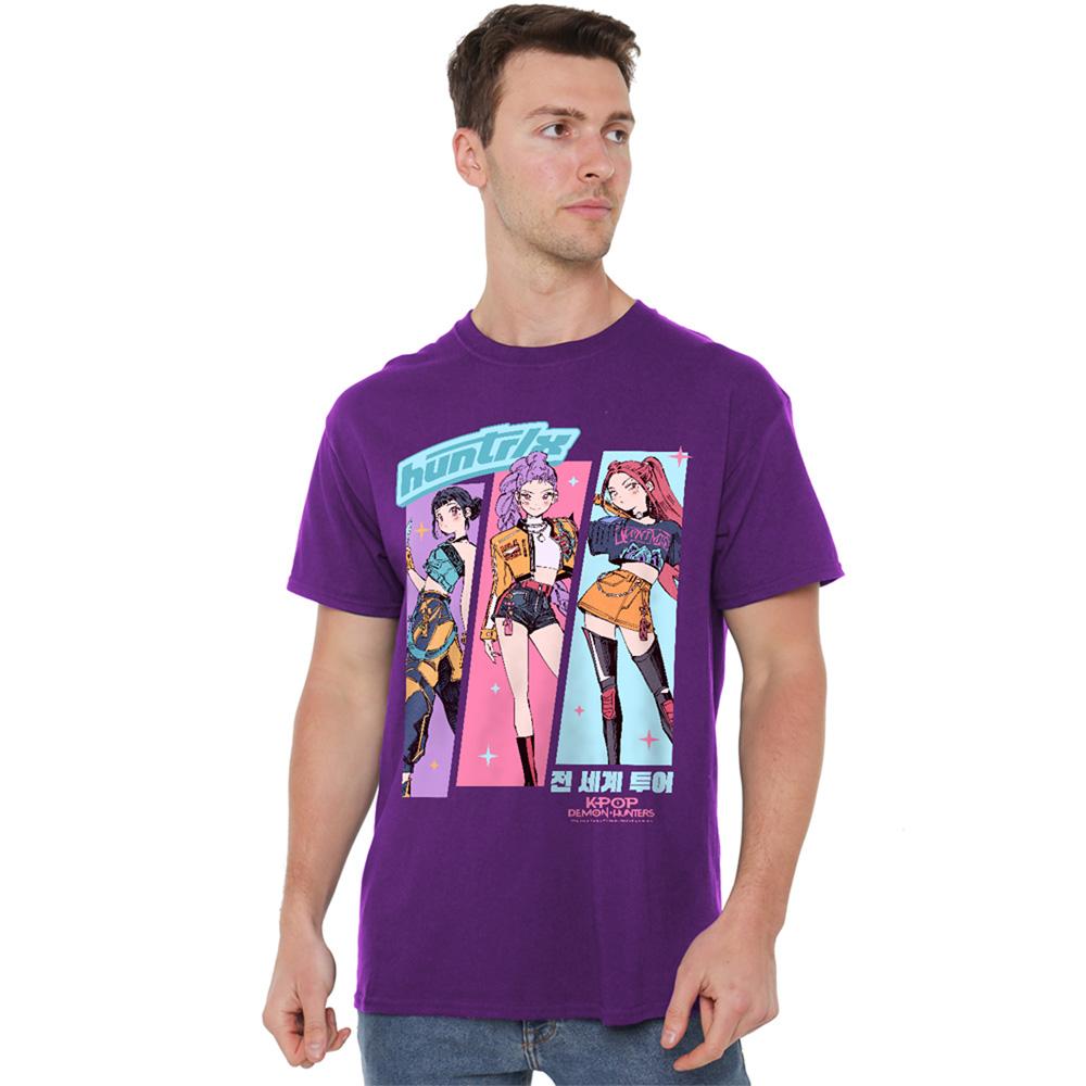Purple - Lifestyle - K-Pop Demon Hunters Unisex Adult Huntr-X Anime T-Shirt