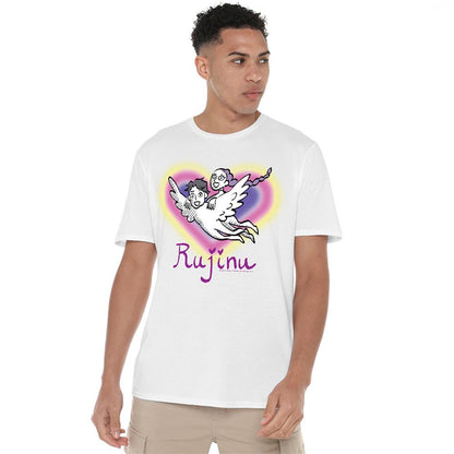 White - Lifestyle - K-Pop Demon Hunters Unisex Adult Huntrix Saja Boys Rujinu Heart T-Shirt