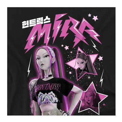 Black - Side - K-Pop Demon Hunters Unisex Adult Huntrix Mira T-Shirt