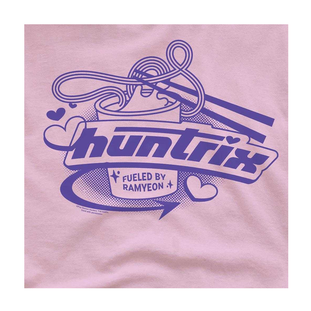 Pink - Side - K-Pop Demon Hunters Unisex Adult Huntrix Fueled By Ramyeon T-Shirt