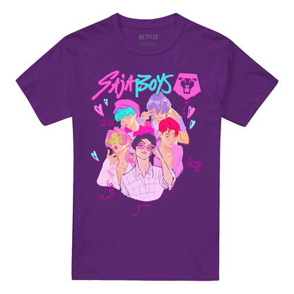 Purple - Front - K-Pop Demon Hunters Unisex Adult Saja Boys Signature T-Shirt