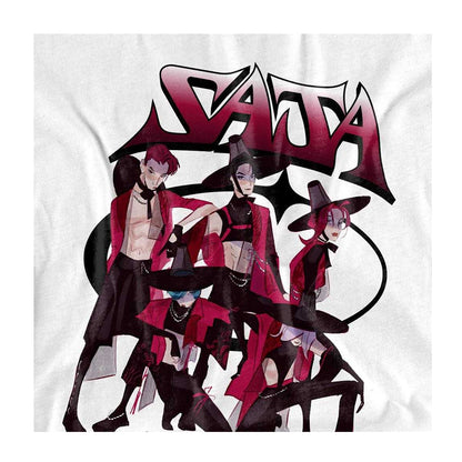 White - Side - K-Pop Demon Hunters Unisex Adult Demon Group Saja Boys T-Shirt