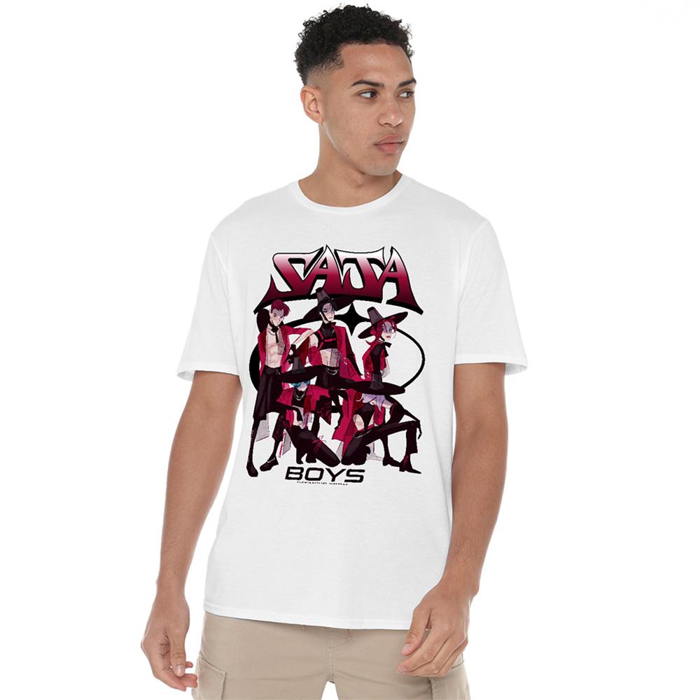 White - Lifestyle - K-Pop Demon Hunters Unisex Adult Demon Group Saja Boys T-Shirt