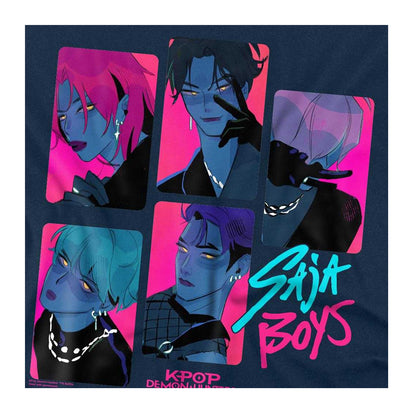 Navy - Side - K-Pop Demon Hunters Unisex Adult Saja Boys Demons T-Shirt