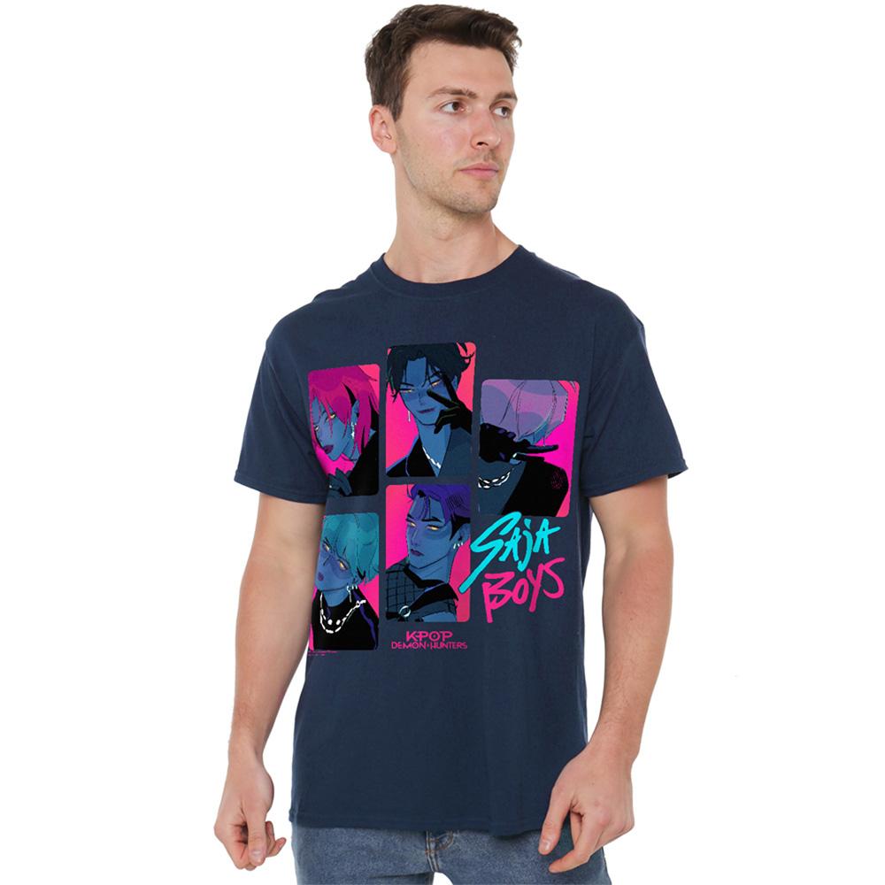 Navy - Lifestyle - K-Pop Demon Hunters Unisex Adult Saja Boys Demons T-Shirt