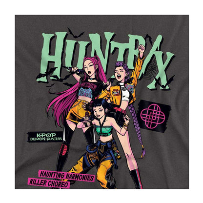 Charcoal - Side - K-Pop Demon Hunters Unisex Adult Huntrix Punk Concert Huntr-X Concert Long-Sleeved Halloween T-Shirt