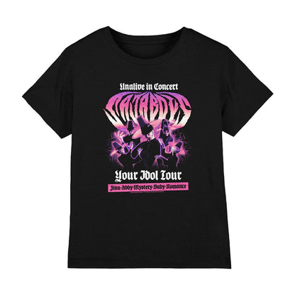 Black - Front - K-Pop Demon Hunters Childrens-Kids Your Idol Tour Saja Boys T-Shirt