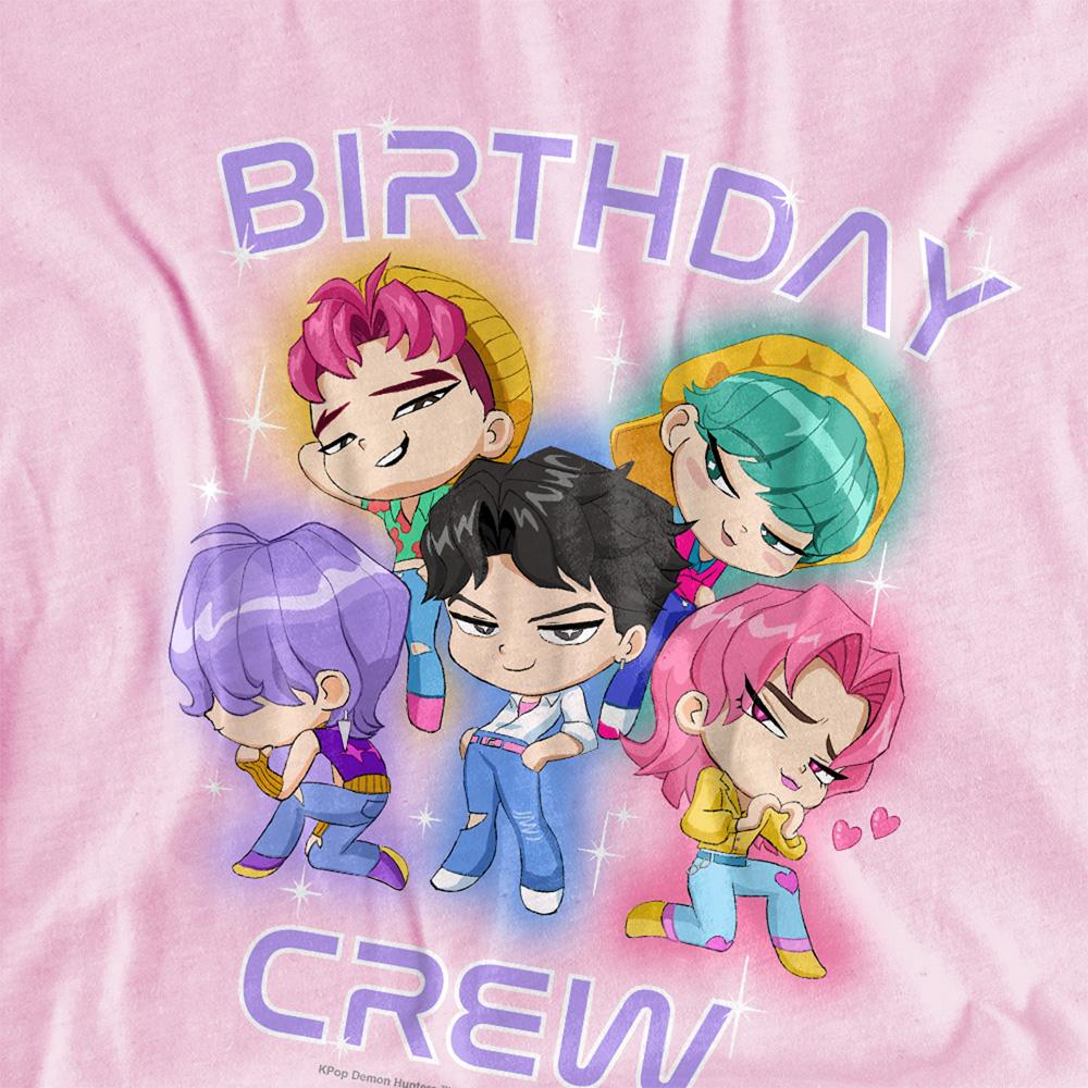 Pink - Side - K-Pop Demon Hunters Childrens-Kids Saja Boys Birthday Crew Group T-Shirt