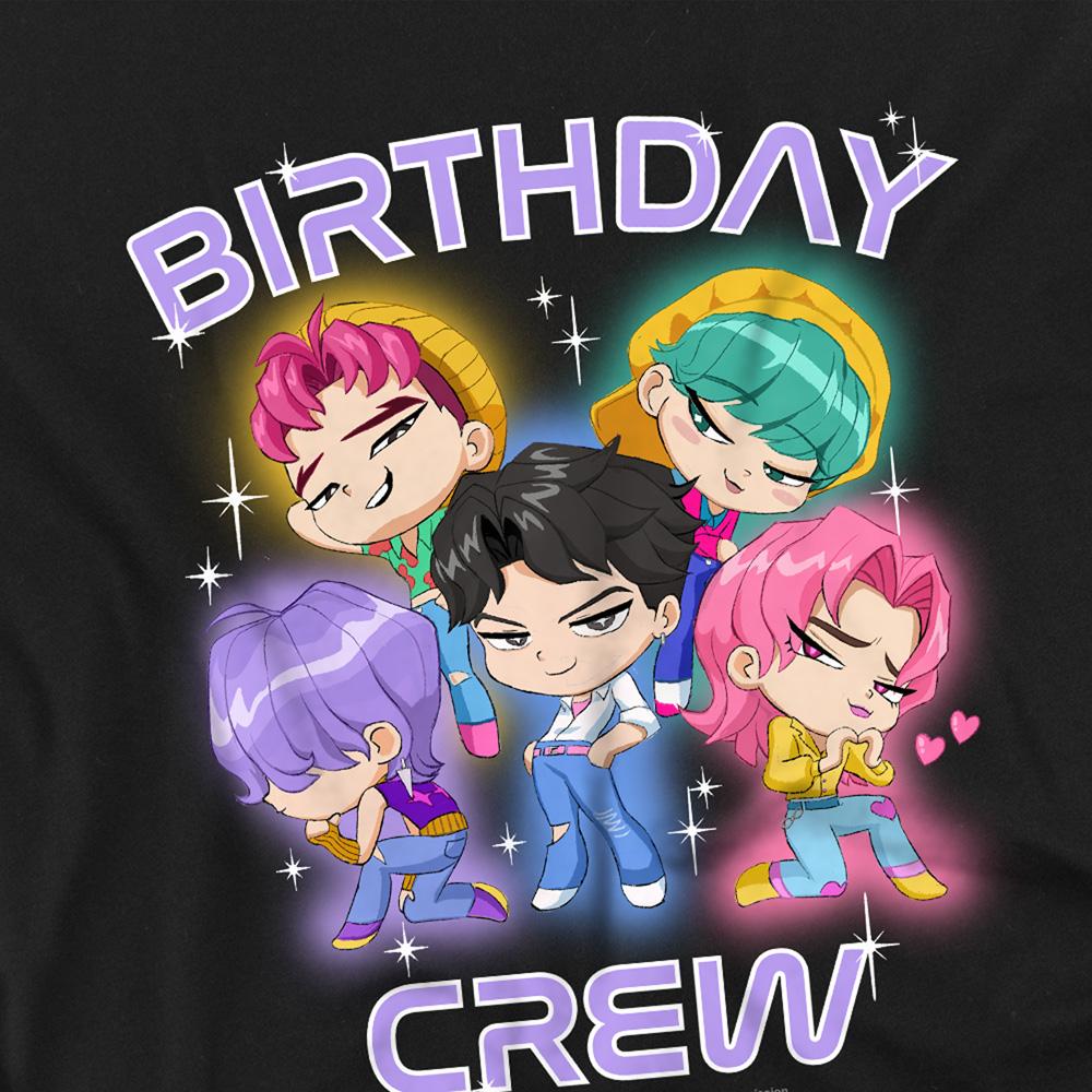 Black - Side - K-Pop Demon Hunters Childrens-Kids Saja Boys Birthday Crew Group T-Shirt