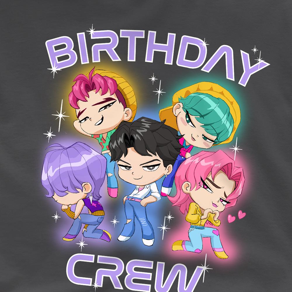 Charcoal - Side - K-Pop Demon Hunters Childrens-Kids Saja Boys Birthday Crew Group T-Shirt