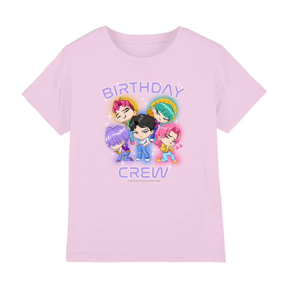 Pink - Front - K-Pop Demon Hunters Childrens-Kids Saja Boys Birthday Crew Group T-Shirt