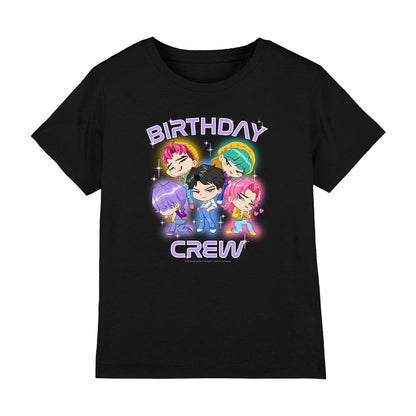 Black - Front - K-Pop Demon Hunters Childrens-Kids Saja Boys Birthday Crew Group T-Shirt