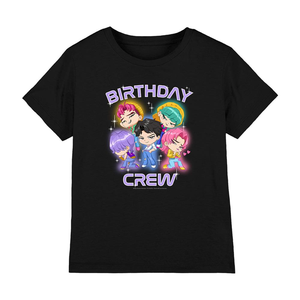 Black - Front - K-Pop Demon Hunters Childrens-Kids Saja Boys Birthday Crew Group T-Shirt