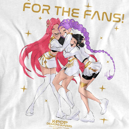 White - Side - K-Pop Demon Hunters Childrens-Kids Golden Huntr-X Group T-Shirt