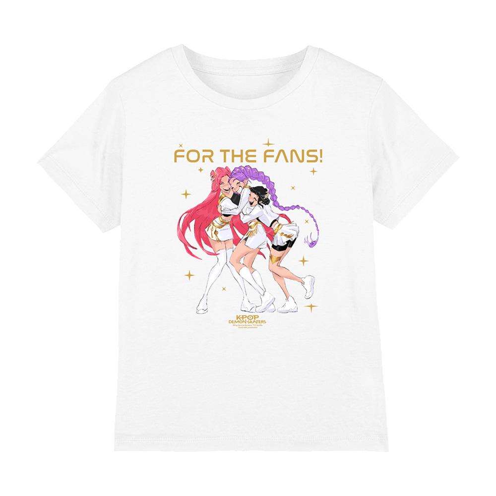 White - Front - K-Pop Demon Hunters Childrens-Kids Golden Huntr-X Group T-Shirt