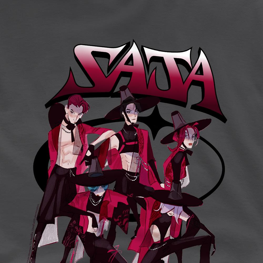 Charcoal - Side - K-Pop Demon Hunters Childrens-Kids Demon Group Saja Boys T-Shirt