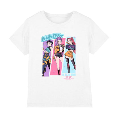 White - Front - K-Pop Demon Hunters Childrens-Kids Huntr-X Anime T-Shirt
