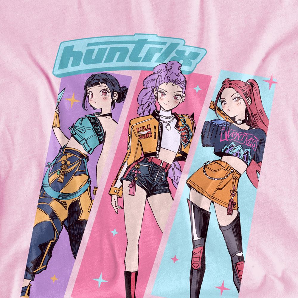Pink - Side - K-Pop Demon Hunters Childrens-Kids Huntr-X Anime T-Shirt