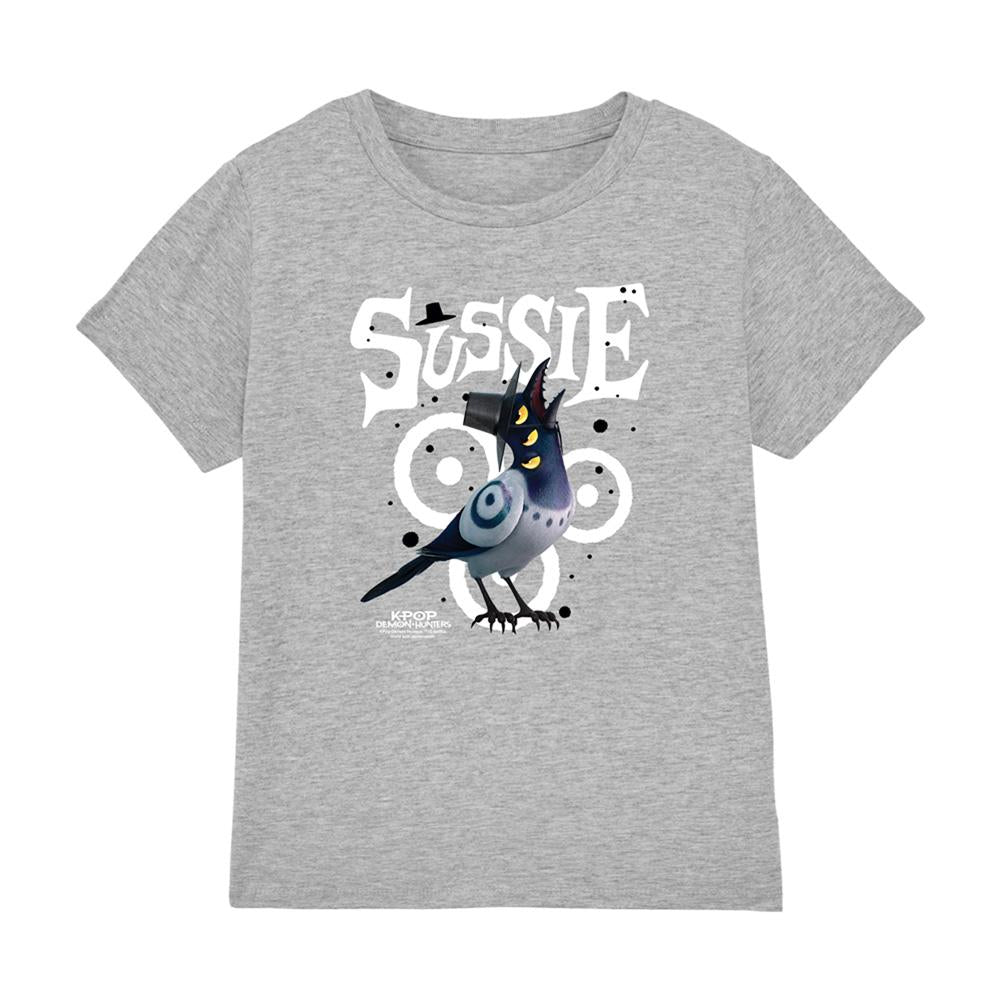 Athletic Heather - Front - K-Pop Demon Hunters Childrens-Kids Sussie Bird T-Shirt