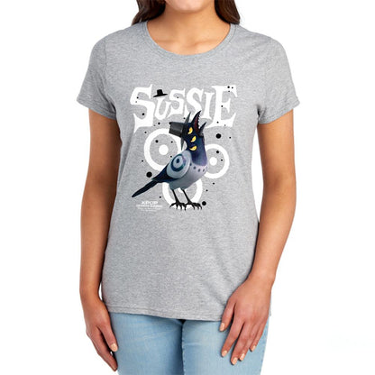 Athletic Heather Marl - Lifestyle - K-Pop Demon Hunters Womens-Ladies Sussie Fitted T-Shirt