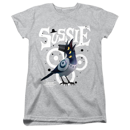 Athletic Heather Marl - Front - K-Pop Demon Hunters Womens-Ladies Sussie Fitted T-Shirt
