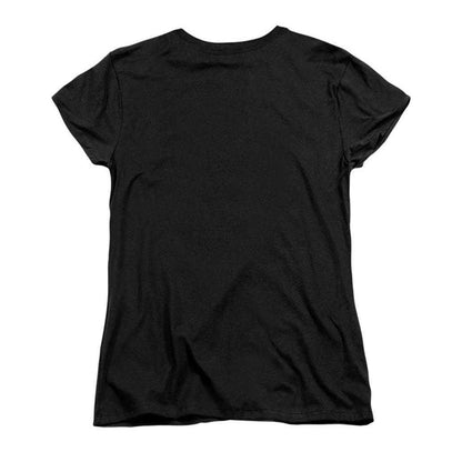 Black - Back - K-Pop Demon Hunters Womens-Ladies Rumi Glowing Lights Fitted T-Shirt