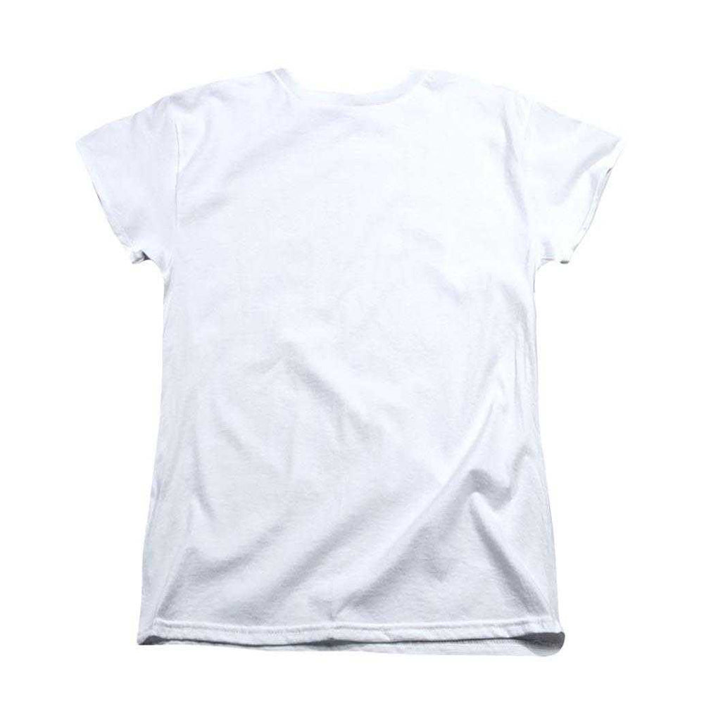 White - Back - K-Pop Demon Hunters Womens-Ladies Golden Huntr-X Group Fitted T-Shirt