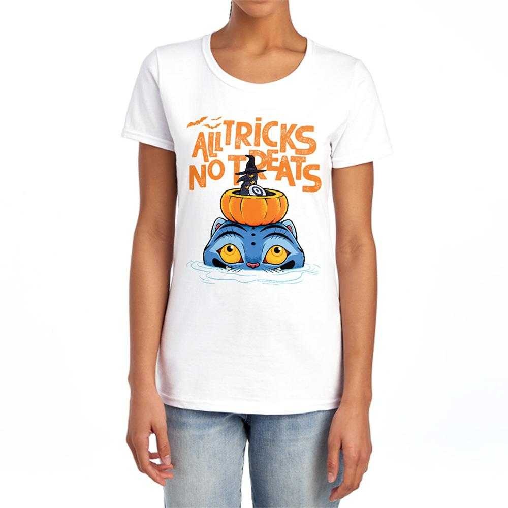 White - Lifestyle - K-Pop Demon Hunters Womens-Ladies All Tricks Derpy & Sussie Fitted Halloween T-Shirt